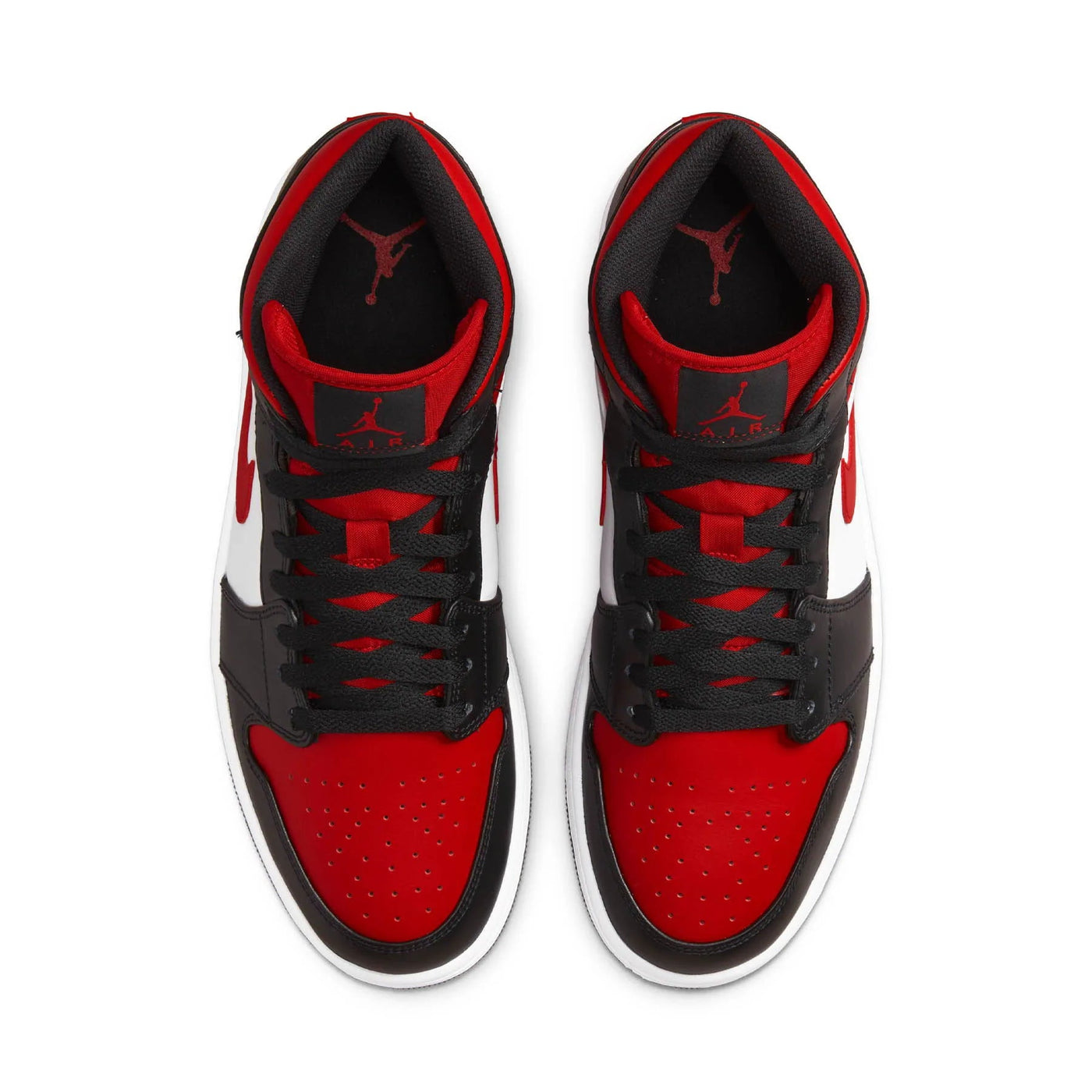 Air Jordan 1 Mid Black Fire Red